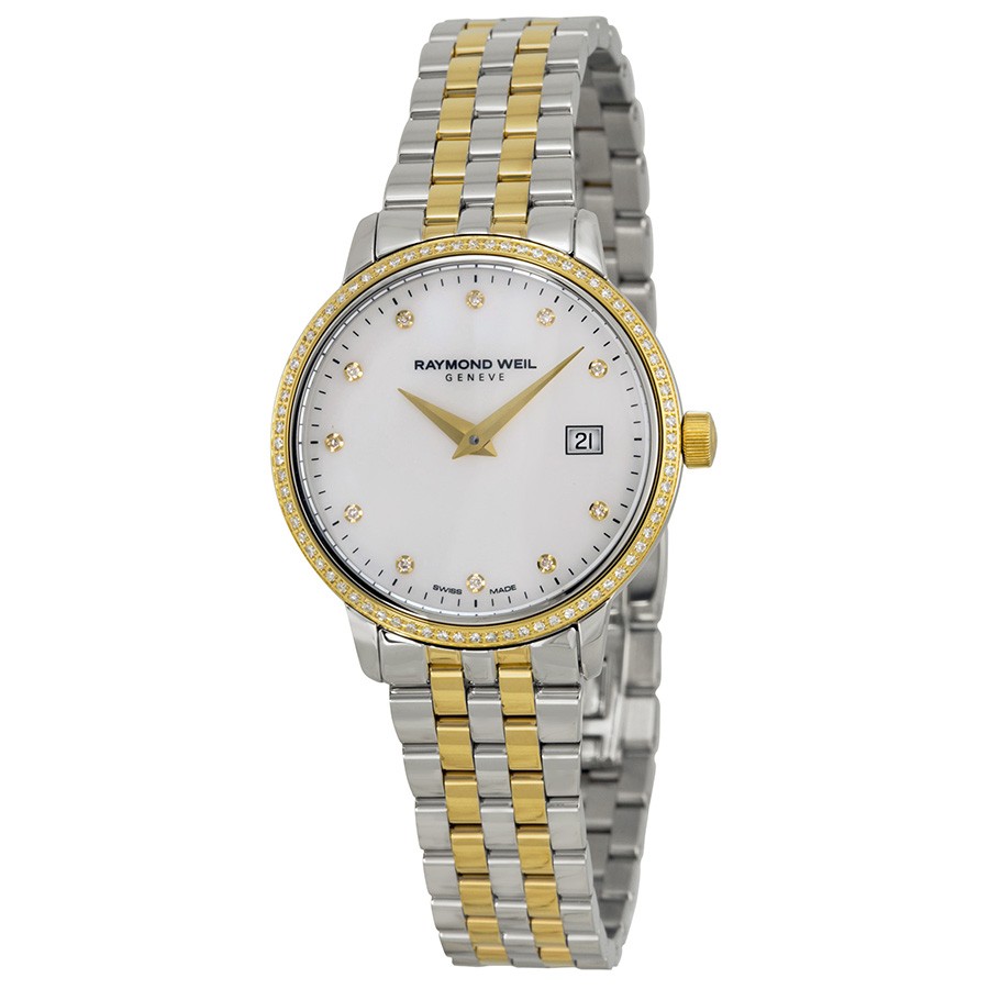 Raymond Weil Watches : 5988-SPS-97081 White Mother Of Pearl Quartz Women Watch