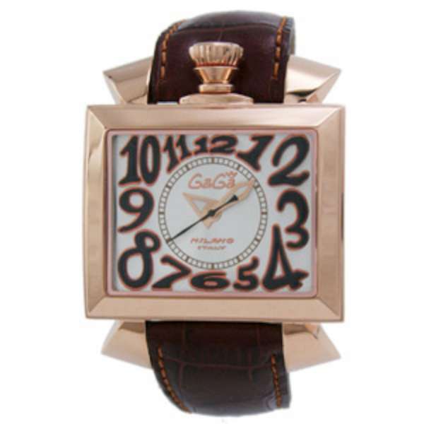 GaGa Milano Watches : 6001.3.BR Mineral Crystal Skeleton Back Men Watch