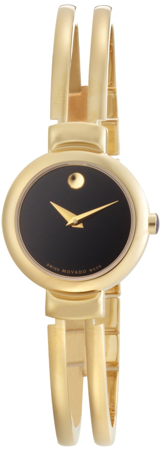 Movado Watches : 606058 Swiss Quartz Gold Tone Women Watch