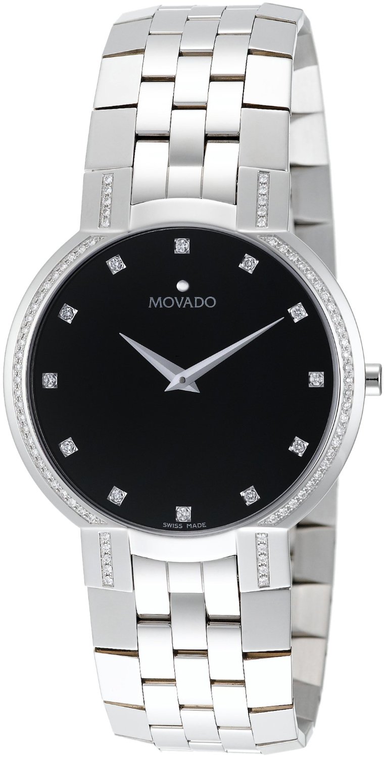 Movado Watches : 606237 Swiss Quartz Stainless Steel Women Watch