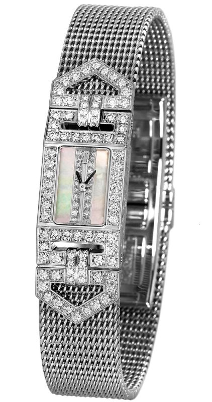 Audemars Piguet Watches : 67025BC.ZZ.1068BC.02 Quartz 18kt White Gold Mother Of Pearl Dial Polished 18kt White Gold Band Women Watch