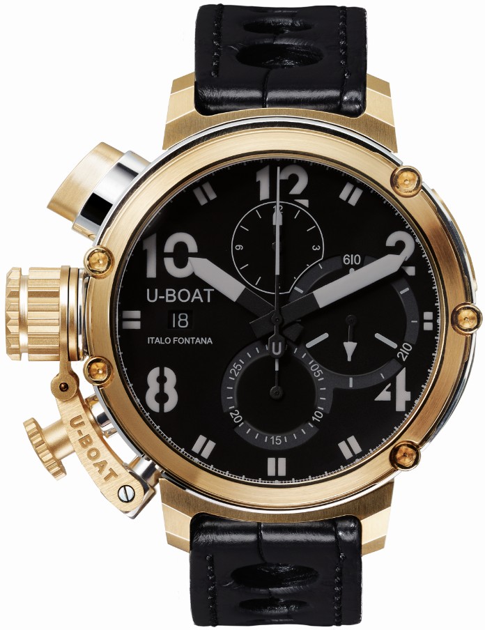 U-Boat Watches : 7225 Automatic Sideview Gold Limited Edition Men Watch