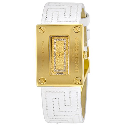 Versace Watches : 72Q70SD01F-S001 Gold Diamond-set Dial Fixed Gold-plated Band Men Watch