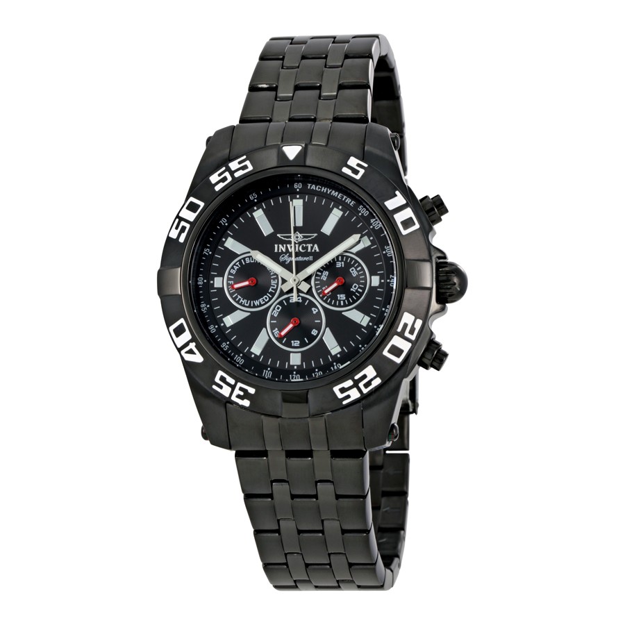 Invicta Watches : 7304 Black Quartz Men Watch