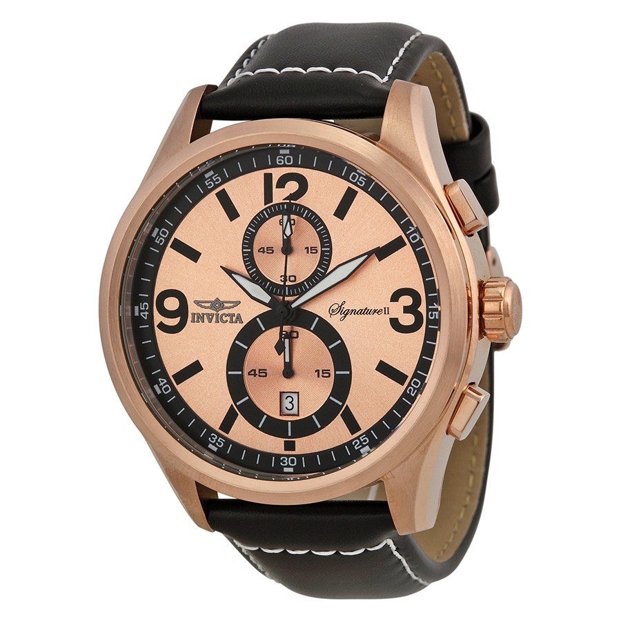 Invicta Watches : 7418 Rose Gold-tone Quartz Men Watch