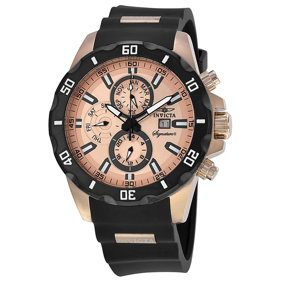 Invicta Watches : 7483 Rose Gold-tone Quartz Men Watch