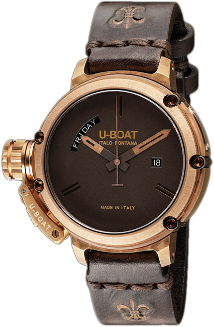 U-Boat Watches : 7538 Automatic Day Date Bronze Automatic Limited Edition Men Watch