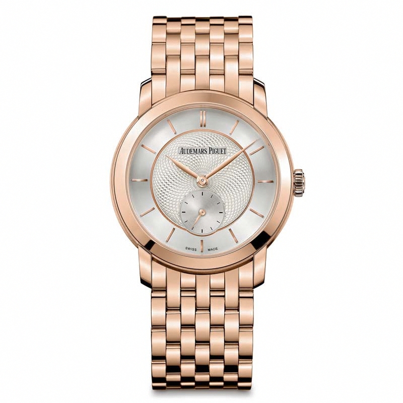 Audemars Piguet Watches : 77250OR.OO.1270OR.01 Manual Winding Silver Small Second Dial 18ct Rose Gold Women Watch