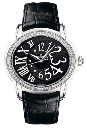 Audemars Piguet Watches : 77301ST.ZZ.D002CR.01 Automatic Stainless Steel Black Dial Black Crocodile Leather Band Women Watch