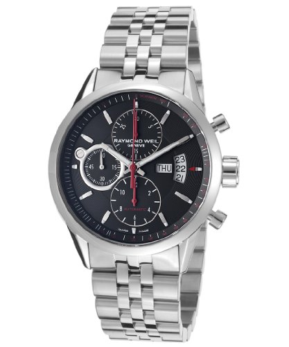 Raymond Weil Watches : 7730-ST-20041 Automatic Day date Black Dial Stainless Steel Men Watch