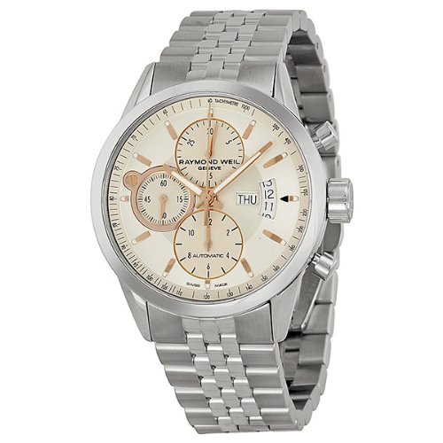 Raymond Weil Watches : 7730-ST-65025 Ivory Dial Fixed Stainless Steel Band Men Watch