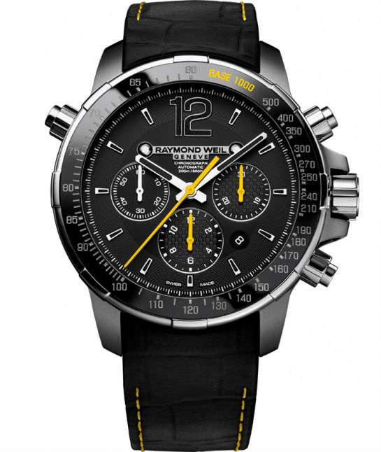 Raymond Weil Watches : 7850-TIR-05207 Automatic Chronograph Date Black Rubber Men Watch
