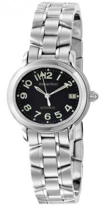 Audemars Piguet Watches : 79349ST.OO.1136ST.03 Automatic Brushed Stainless Steel Black Dial Brushed & Polished Stainless Steel Band Women Watch