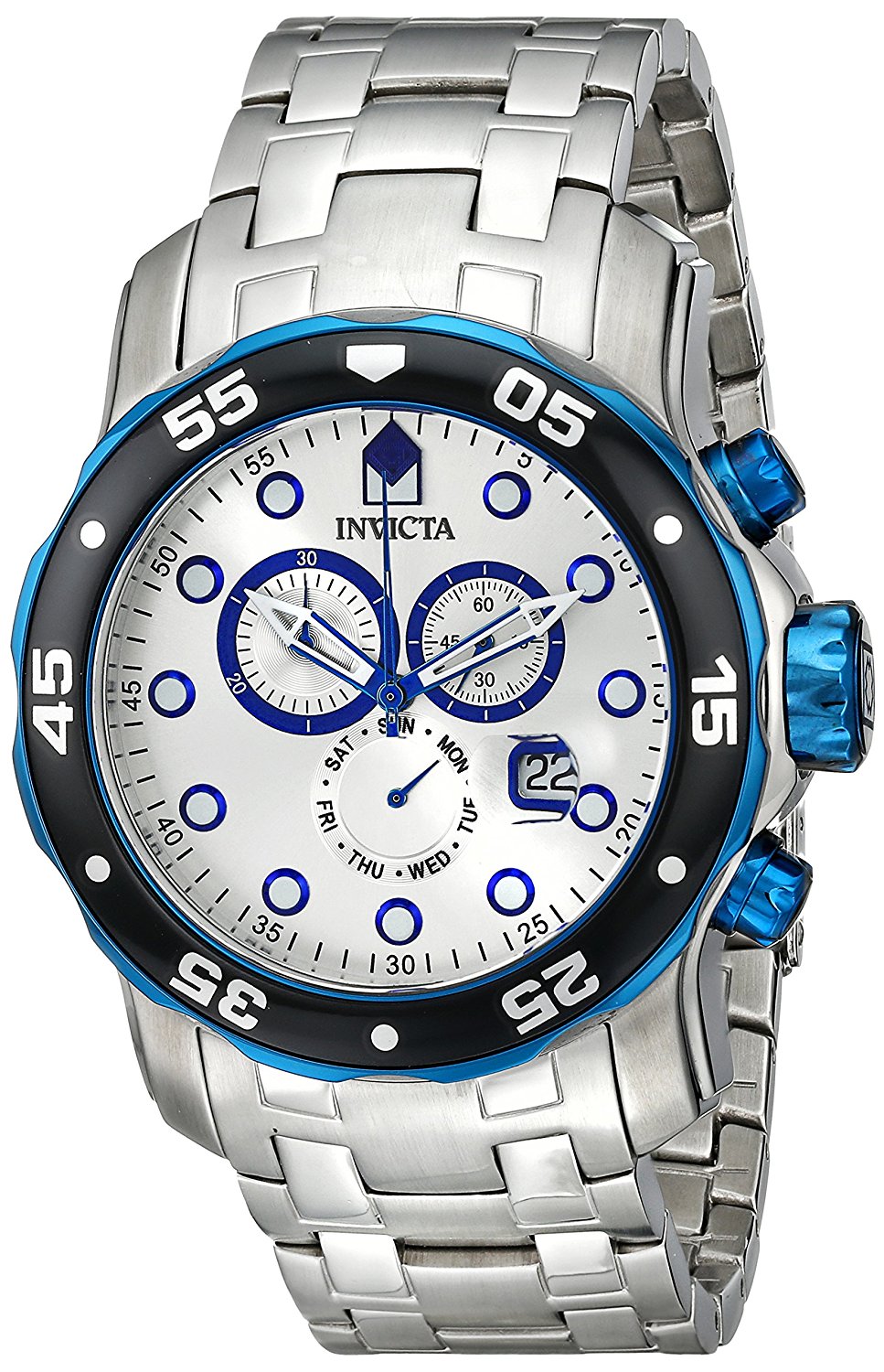 Invicta Watches : 80043 Silver Quartz Men Watch
