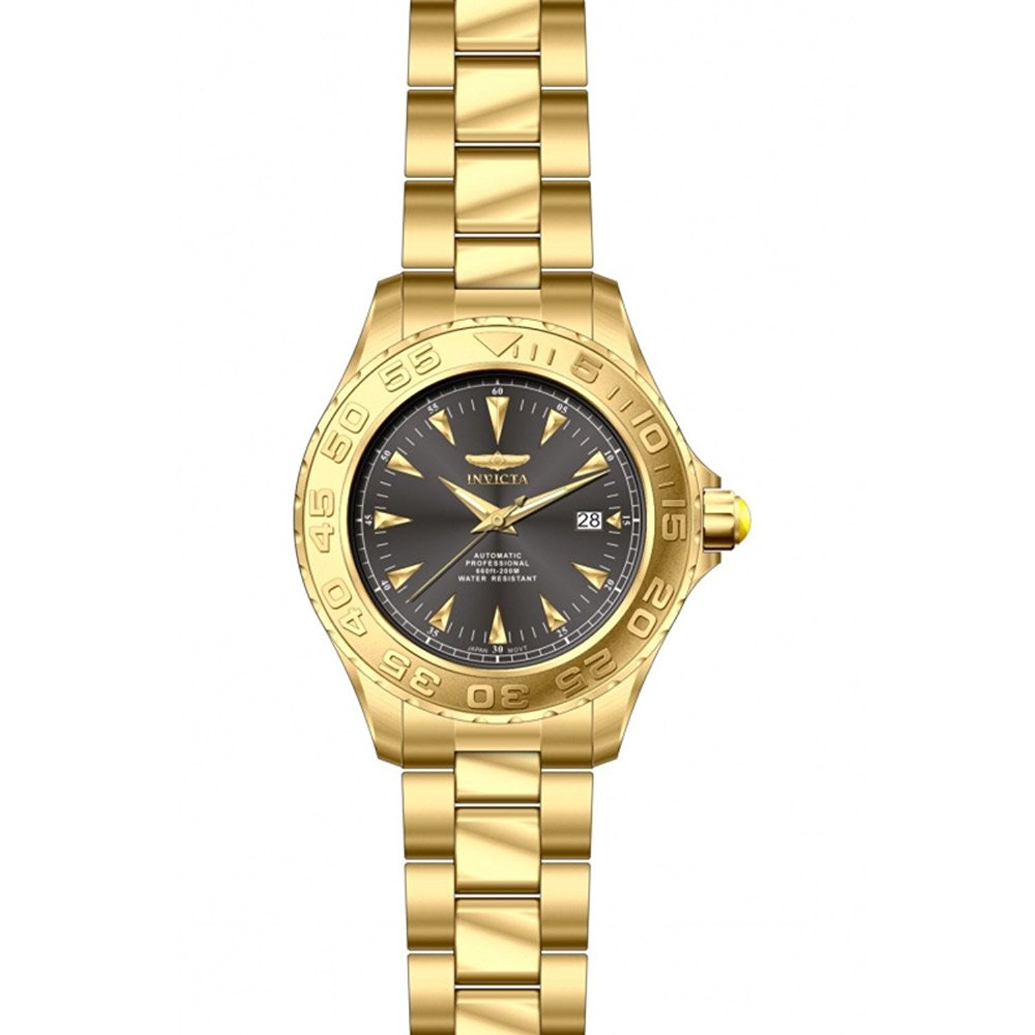 Invicta Watches : 80260 Grey Dial Uni-directional Rotating Band Men Watch