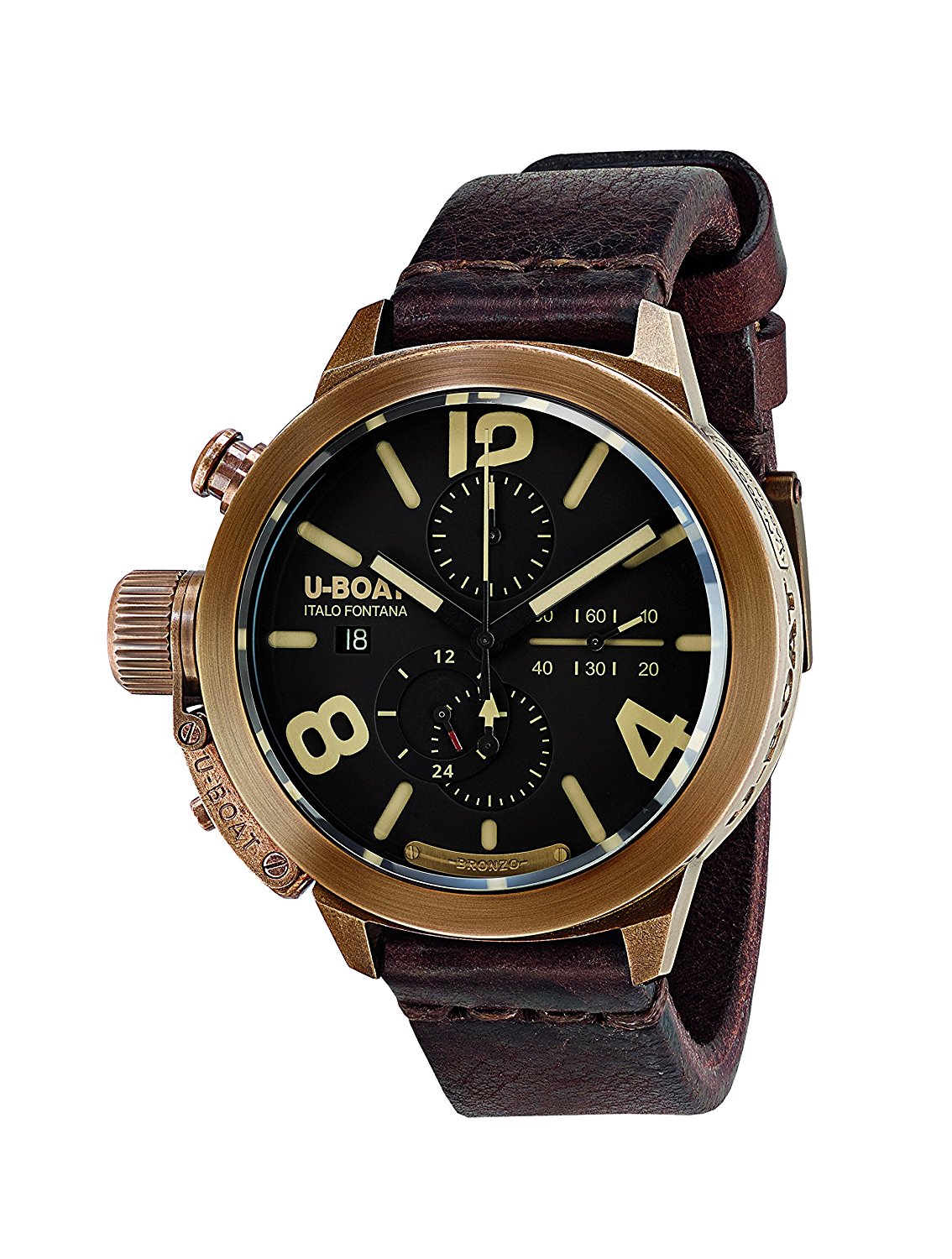 U-Boat Watches : 8064 Brown Dial Other Men Watch
