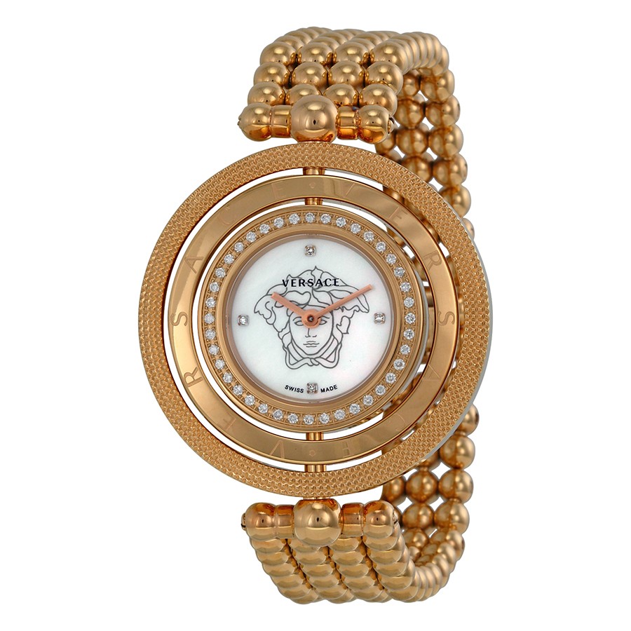 Versace Watches : 80Q81SD497-S080 White Mother Of Pearl Quartz Women Watch