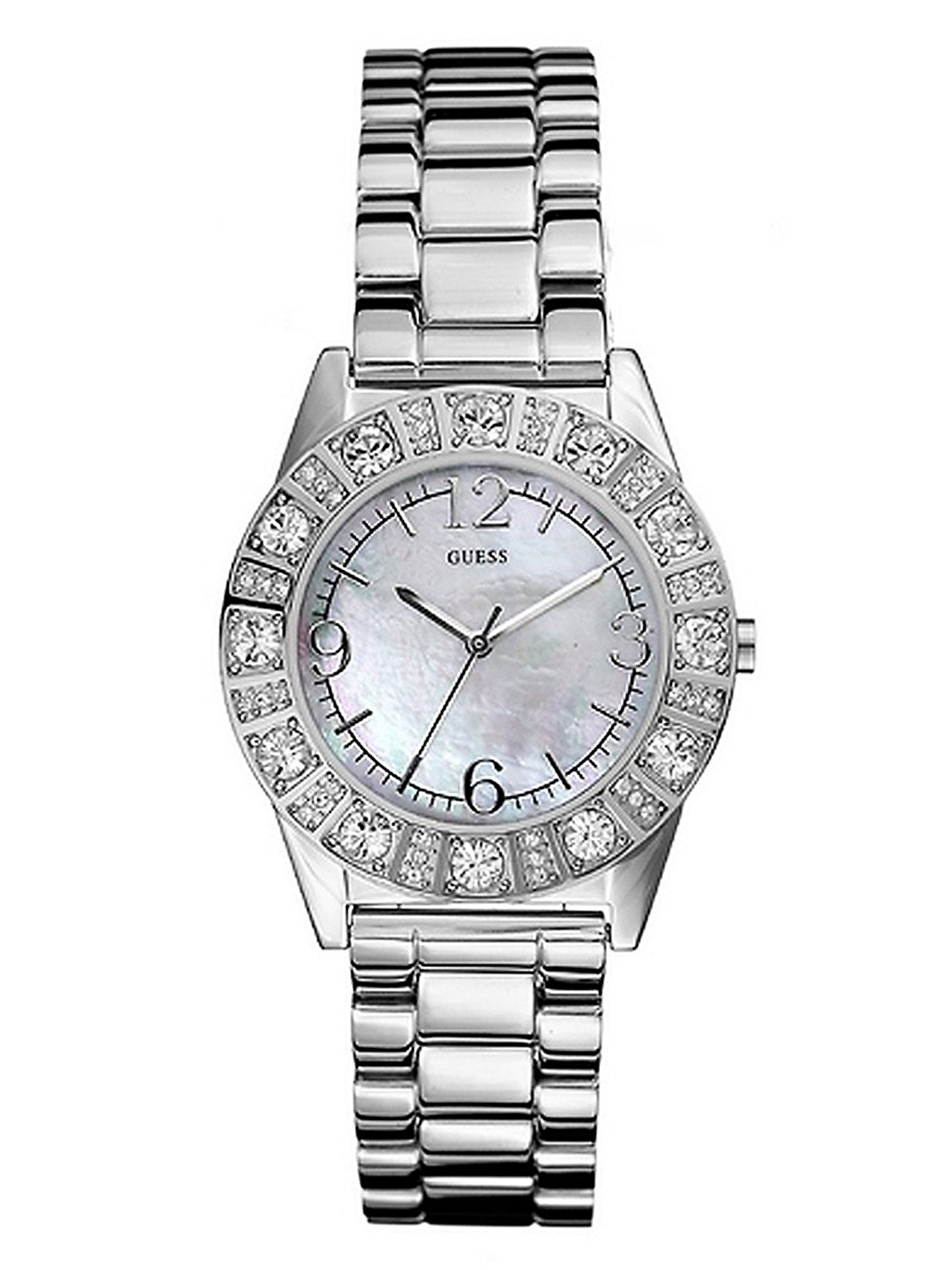 Guess Watches : 86060L Mother Of Pearl Dial Stainless Steel Band Women Watch