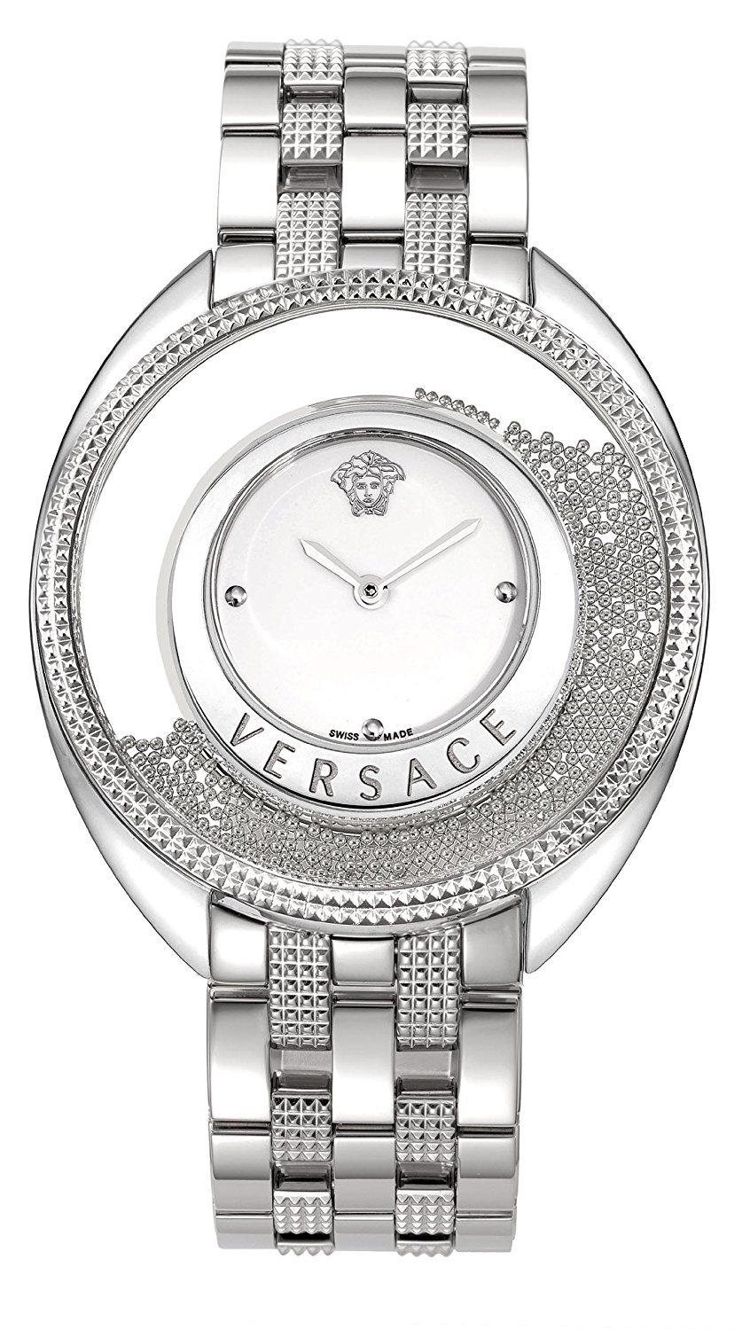 Versace Watches : 86Q99D002S099 White Dial Stainless Steel Women Watch