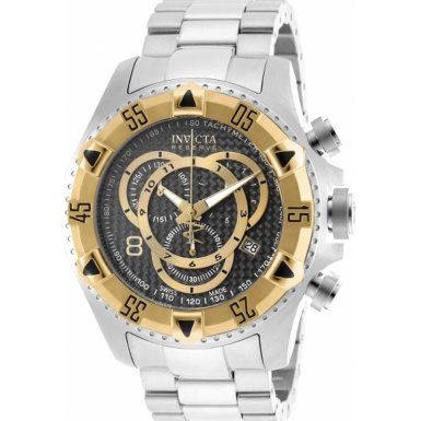 Invicta Watches : 90037 Black Dial Stainless Steel Men Watch