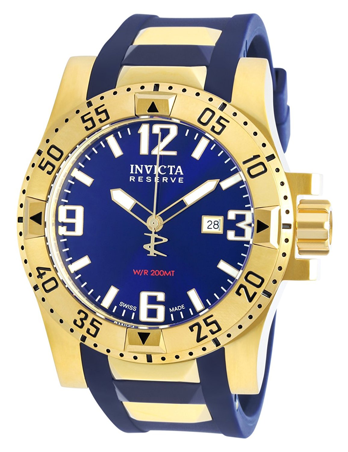 Invicta Watches : 90057 Blue Dial Stainless Steel Band Men Watch