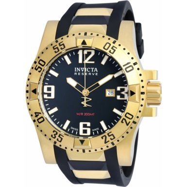 Invicta Watches : 90058 Black Dial Rubber Men Watch