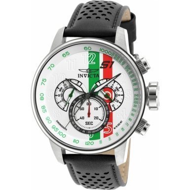 Invicta Watches : 90106 Green Dial Leather Men Watch