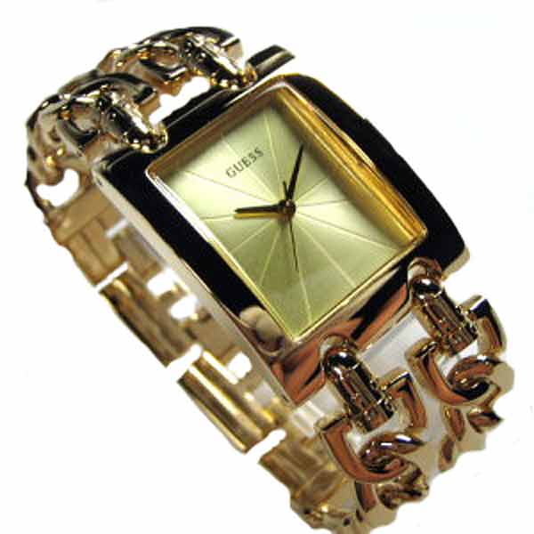 Guess Watches : 90176L1 Quartz Analog Gold Tone Stainless Steel Women Watch