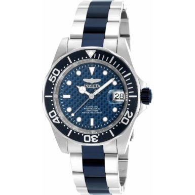 Invicta Watches : 90184 Blue Dial Stainless Steel Men Watch