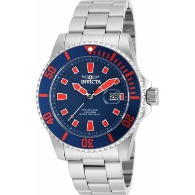 Invicta Watches : 90192 Blue Dial Stainless Steel Men Watch