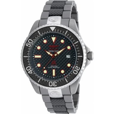 Invicta Watches : 90283 Black Dial Stainless Steel Men Watch