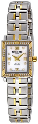 Raymond Weil Watches : 9630-STS-00995 Mother Of Pearl Dial Gold Tone Band Women Watch