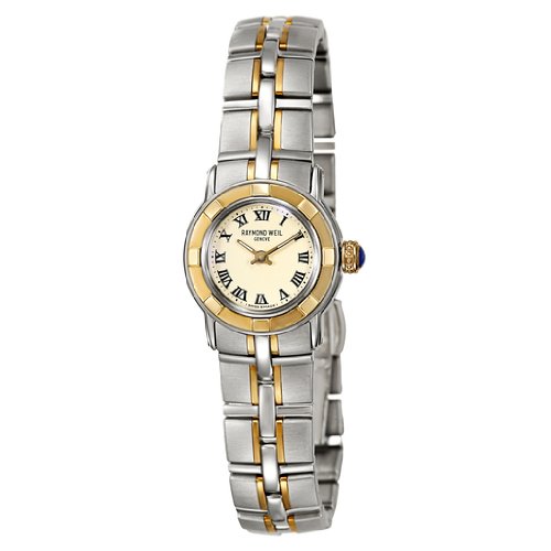 Raymond Weil Watches : 9640-STG-00800 Quartz Beige Dial Two Tone Stainless Steel Women Watch