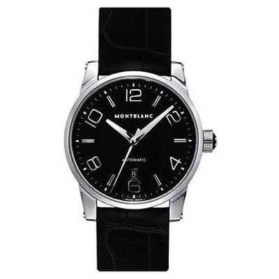 MontBlanc Watches : 9674 Automatic Black Leather Men Watch