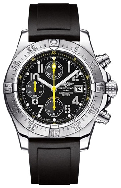 Breitling Watches : A13380R4/BA47-134S Avenger Skyland Chronograph Date Black Rubber Men Watch
