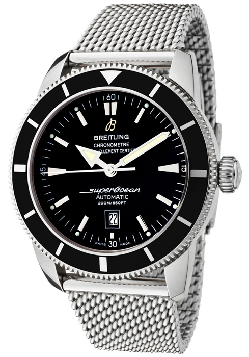 Breitling Watches : A1732024/B868 Automatic Black Dial Date Stainless Steel Men Watch