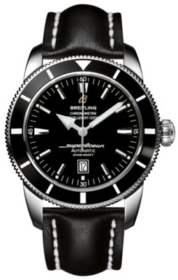 Breitling Watches : A1732024/B868-LST Automatic COSC Black With Date At 6 Dial Black Calfskin Leather Band Men Watch