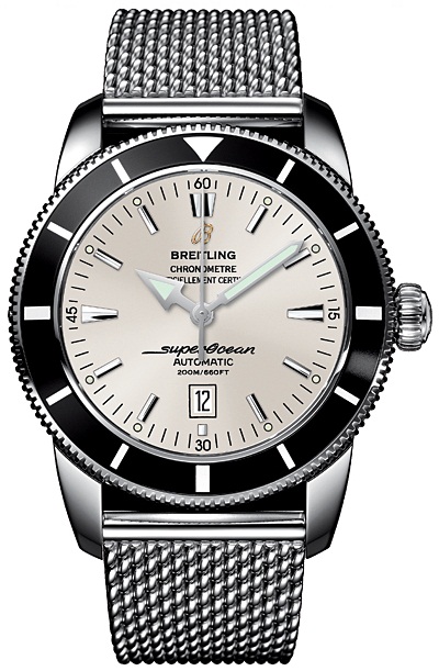 Breitling Watches : A1732024/G642 Automatic Chronometer Silver Dial Date Stainless Steel Men Watch