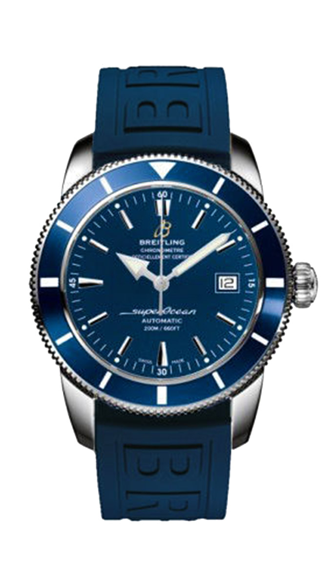 Breitling Watches : A1732116/C832-158S Automatic Date Blue Rubber Men Watch