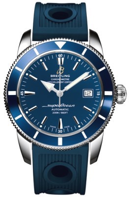 Breitling Watches : A1732116/C832-PRRS Automatic Blue With Index Markers And Date At 3 Dial Blue Ocean Racer Rubber Band Men Watch