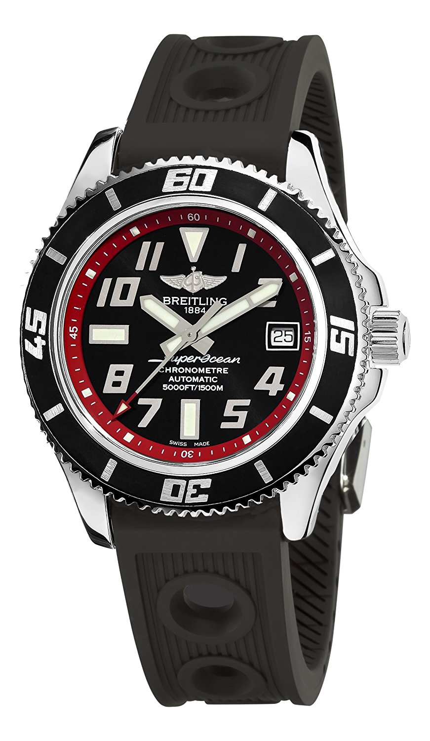 Breitling Watches : A1736402/BA31 Black Dial Stainless Steel Men Watch