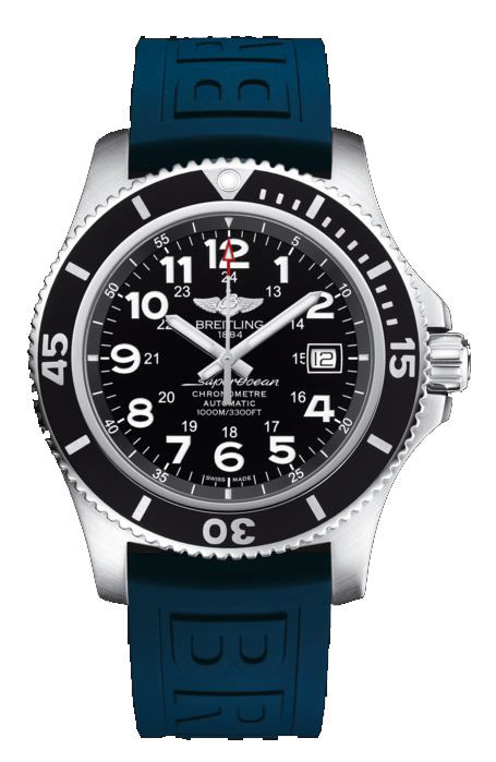 Breitling Watches : A17392D7/BD68-158S Automatic Date Blue Rubber Men Watch