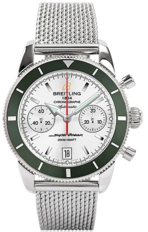 Breitling Watches : A2337036/G753-154A Silver Automatic Self Winding Men Watch