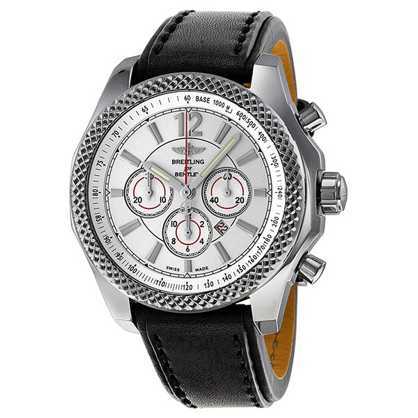 Breitling Watches : A4139021/G754-BKLT Silver Automatic Men Watch