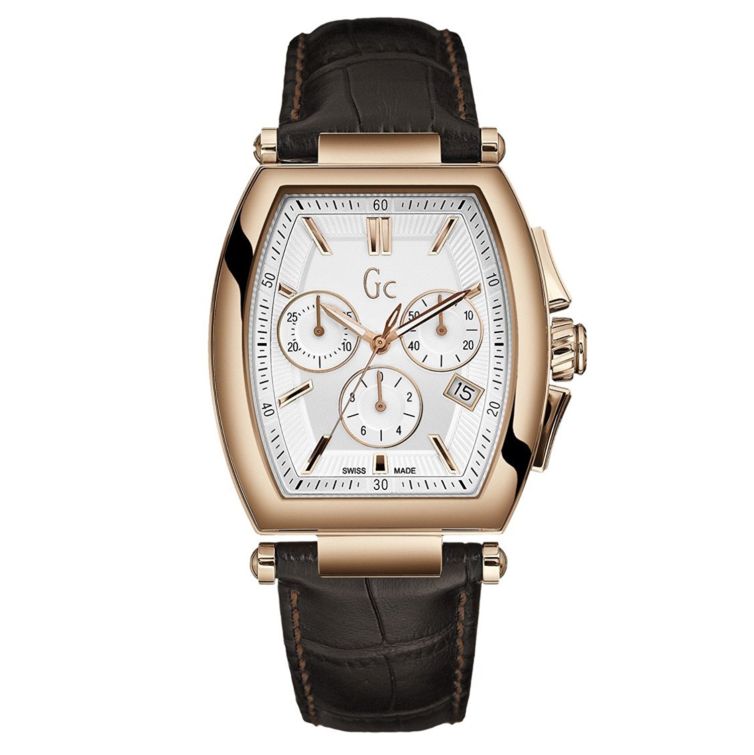 Guess Watches : A60005G1 Quartz Chronograph Date Brown Leather Men Watch