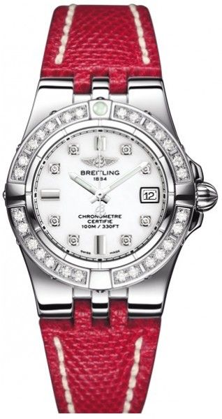 Breitling Watches : A71340LA/A713-LIZD White Battery Operated Quartz Women Watch
