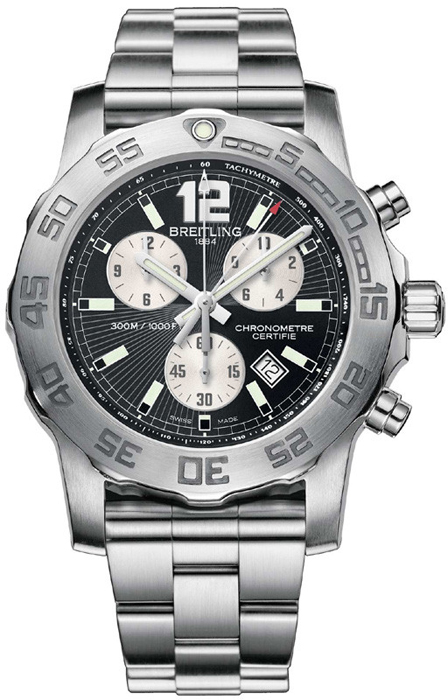 Breitling Watches : A7338710/BB49 Quartz Chronometer Chronograph Date Stainless Steel Men Watch