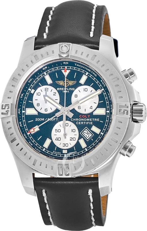 Breitling Watches : A7338811/C905-435X Blue Battery Operated Quartz Men Watch