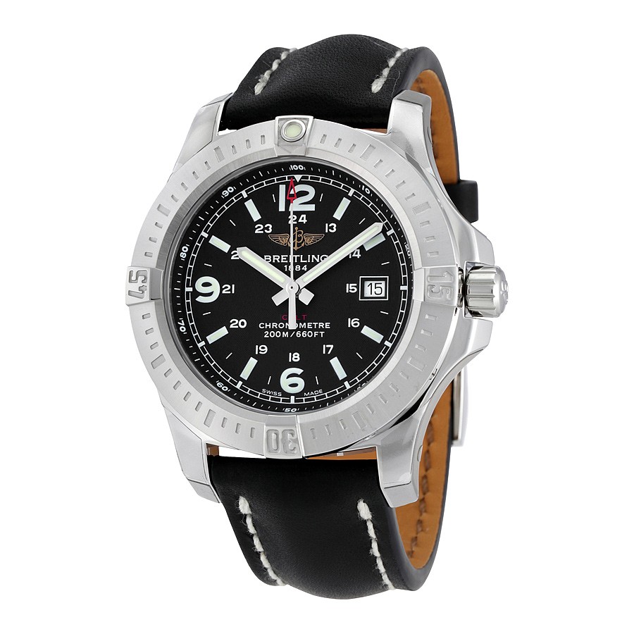 Breitling Watches : A7438811/BD45BKLT Black Quartz Men Watch