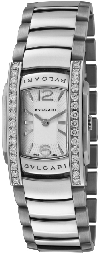 Bvlgari Watches : AAW31WGD1G Quartz Analog Diamond Bezel 18ct White Gold Women Watch